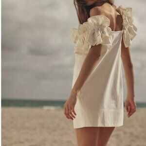 NWOT Free People Beach Josie Mini Dress IN BLUE SIZE SMALL
